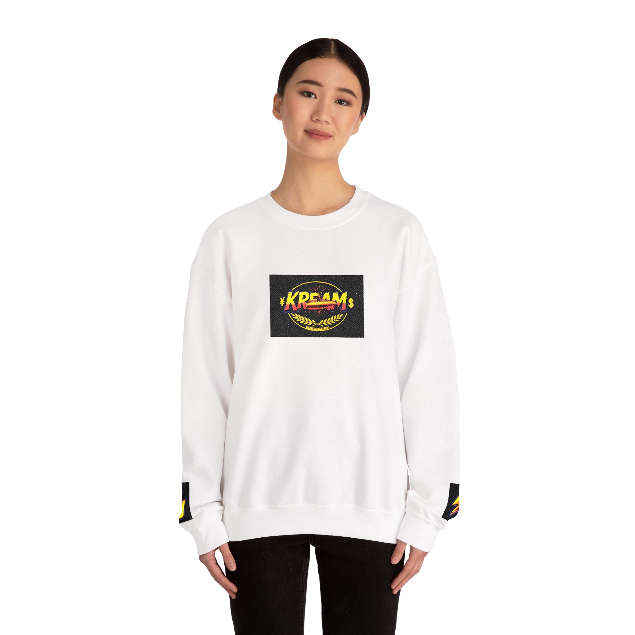 Dreams Logo Crewneck Sweatshirt — Retro Flame Graphic