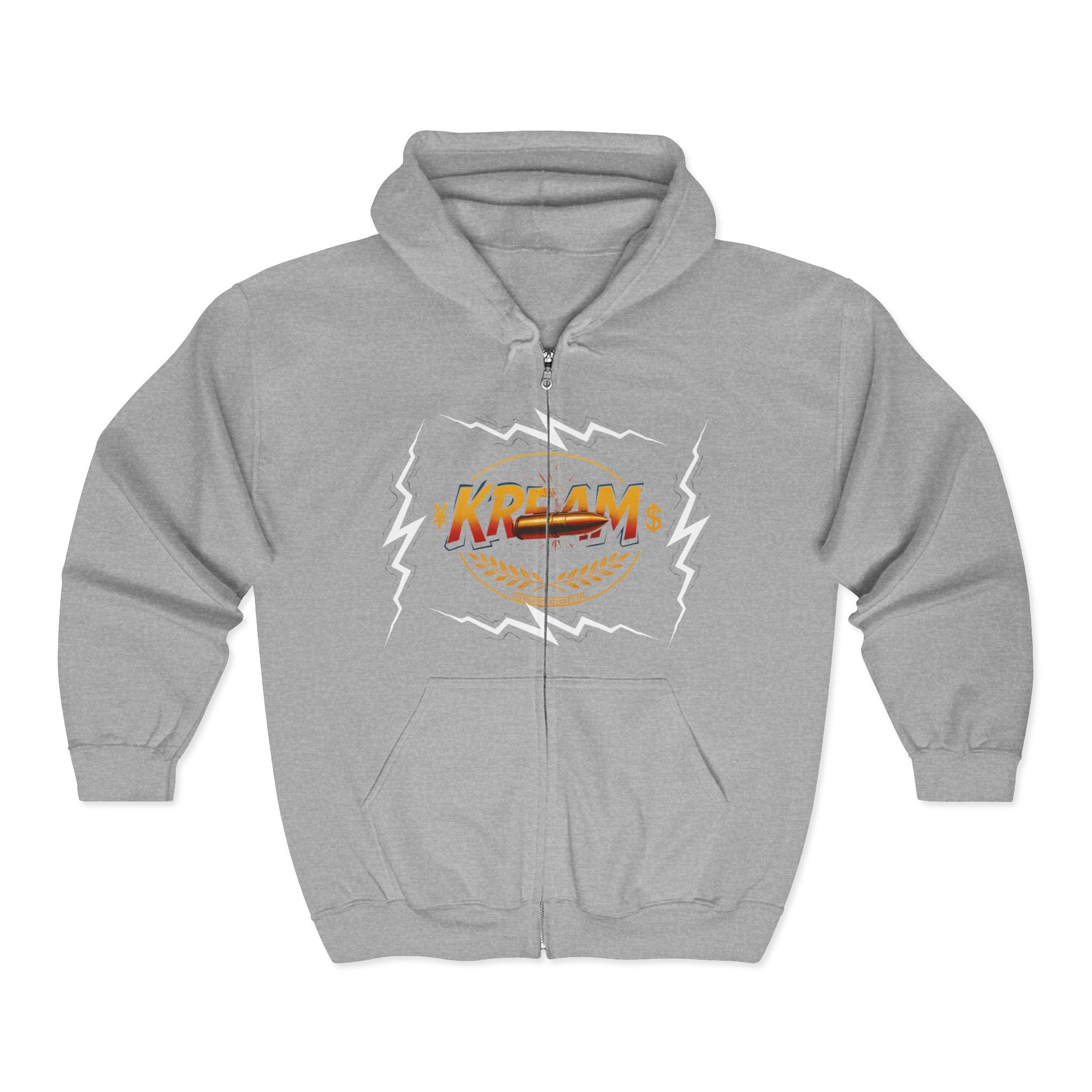 KREAMS Lightning Theme Zip-Up Hoodie