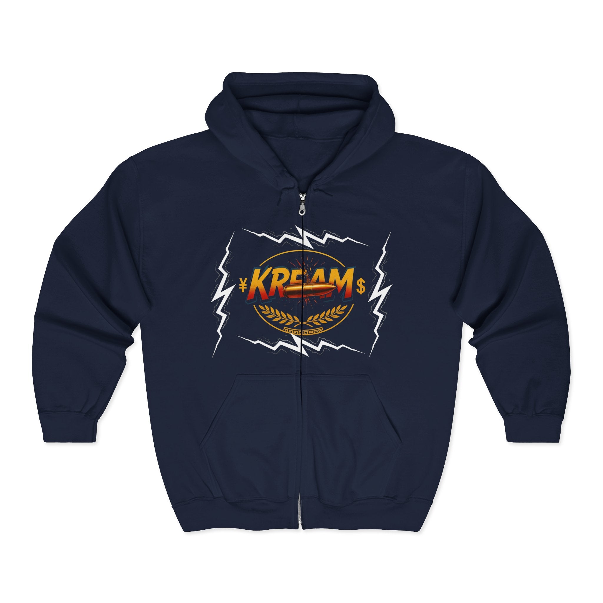 KREAMS Lightning Theme Zip-Up Hoodie