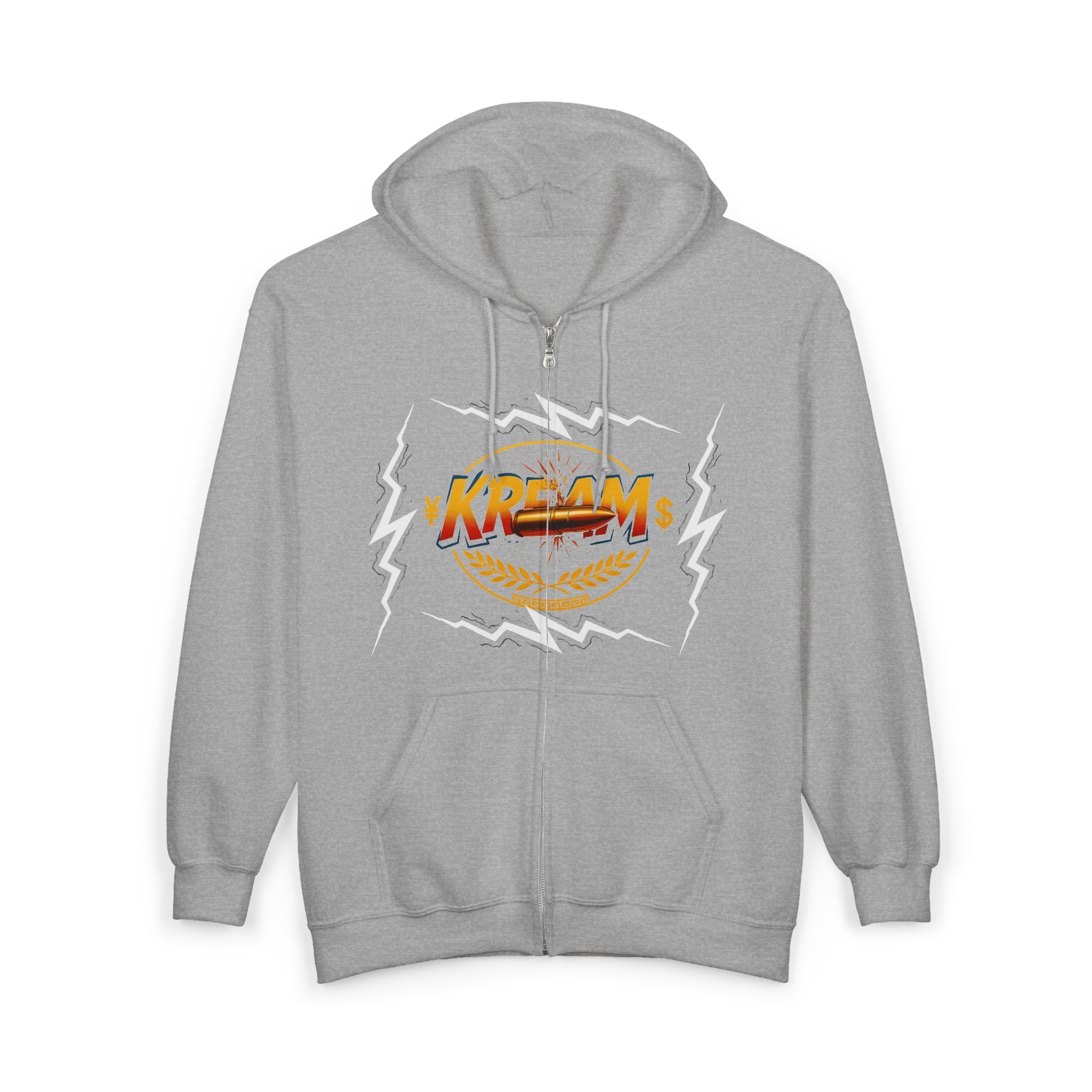 KREAMS Lightning Theme Zip-Up Hoodie