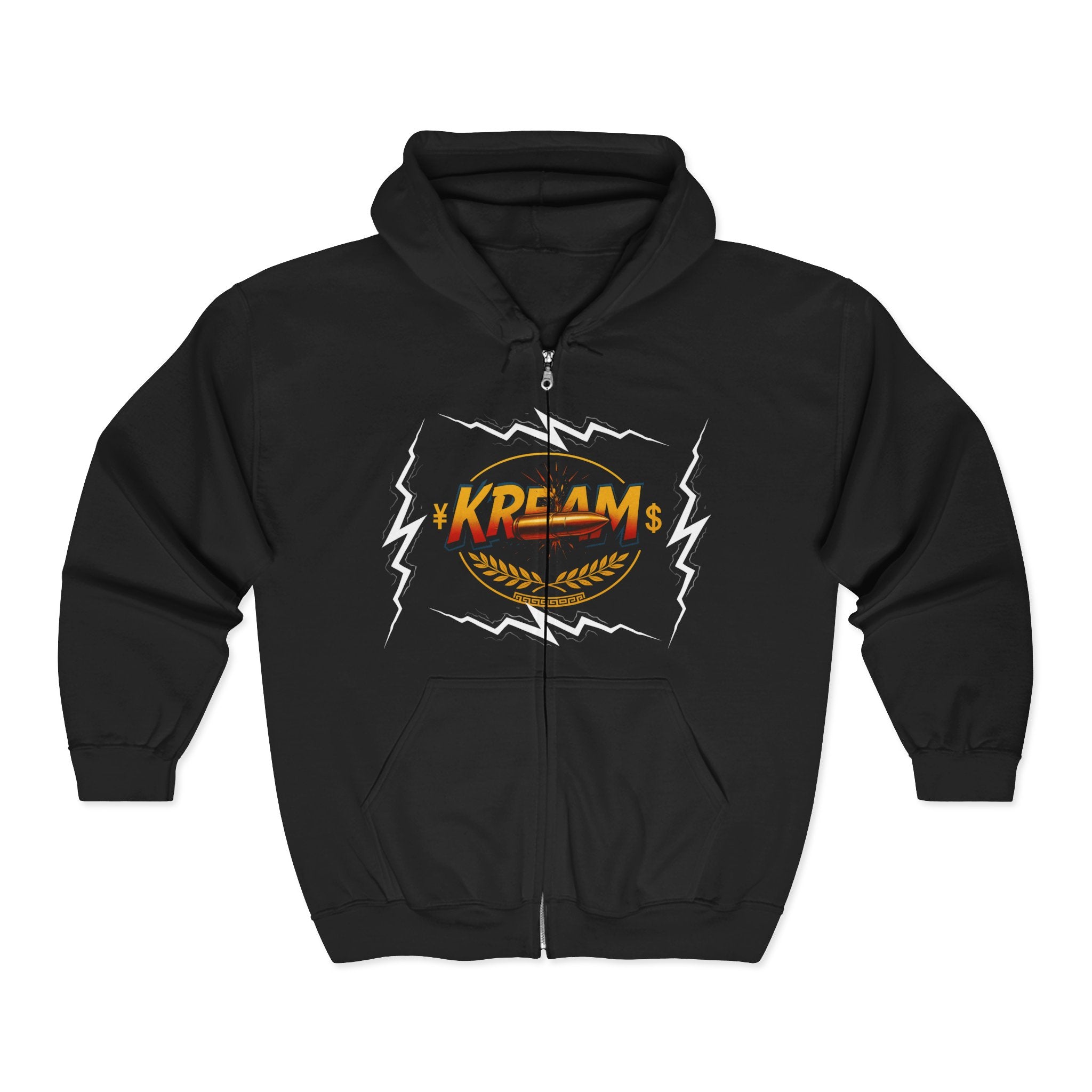 KREAMS Lightning Theme Zip-Up Hoodie