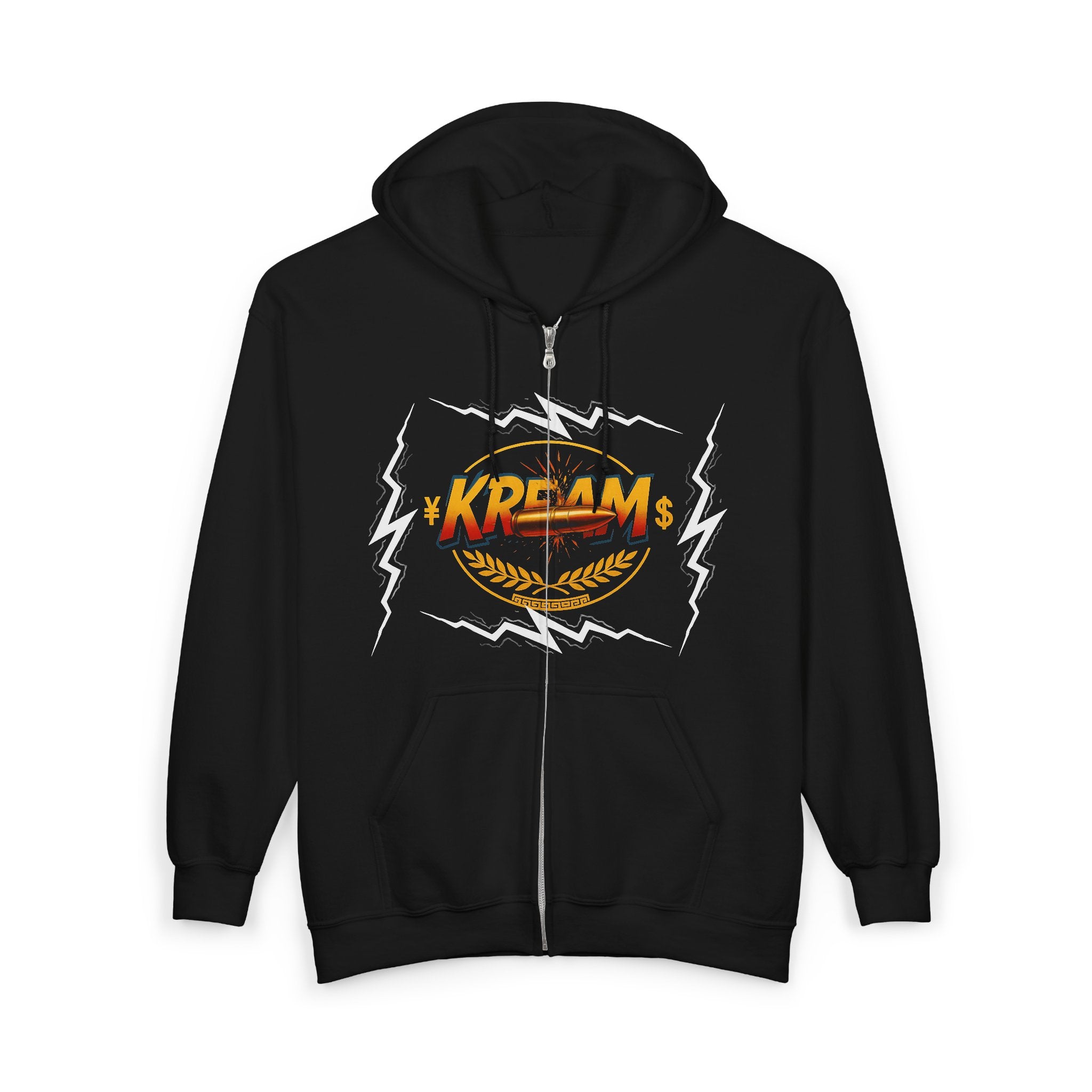 KREAMS Lightning Theme Zip-Up Hoodie